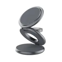 Fixed MagPowerstation Round 3-in-1 foldable wireless charger with MagSafe support | Gray – pilt 2