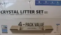 SALE OUT. | PETKIT Crystal Litter for Purobot Crystal Duo, 4 bags | DAMAGED PACKAGING