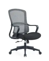 Up Up Darwin ergonomic office chair Black, Black fabric + Grey mesh