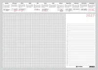 Lauakalender Laualehed 60x42cm, 12 lehte servast liimitud 00306