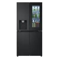 LG, NoFrost, Instaview, 508 L, kõrgus 179 cm, must - SBS-Külmk