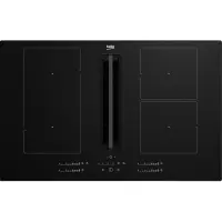Beko, laius 80 cm, must - Integreeritav induktsioonpliit õhupuhastiga