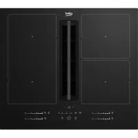 Beko, laius 60 cm, must - Integreeritav induktsioonpliit õhupuhastiga