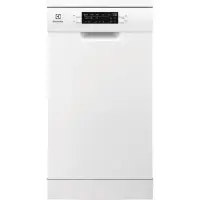 Electrolux 600 Slim, 10 nõudekomplekti, laius 44,6 cm, valge - Eraldiseisev Nõudepesumasin