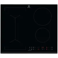 Electrolux 600 FlexiBridge, Hob2Hood, laius 59 cm, raamita, must - Integreeritav induktsioonpliidiplaat