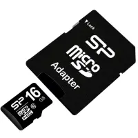Silicon Power | 16 GB | MicroSDHC | Flash memory class 10 | SD adapter