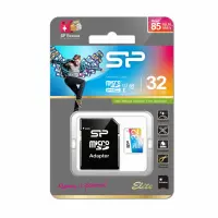 Silicon Power Elite UHS-1 Colorful 32 GB, MicroSDHC, Flash memory class 10, SD adapter