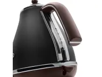 Delonghi | Icona Vintage | KBOV2001BK | Standard kettle | 2000 W | 1.7 L | Stainless steel | 360° rotational base | Black
