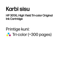 HP 301XL High Yield Tri-color Original Ink Cartridge – pilt 9