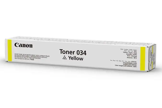 Canon 034 toonerikassett 1 tk Originaal Kollane