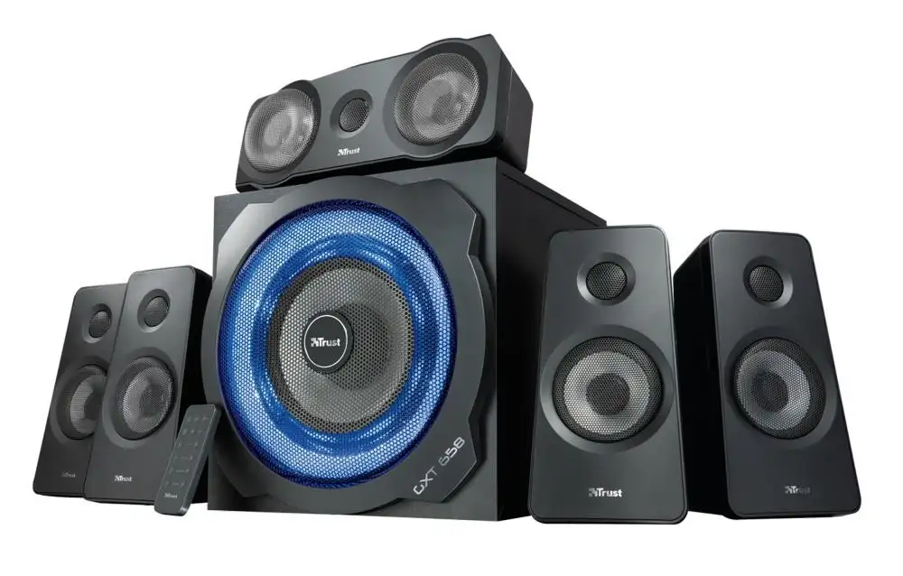 Trust GXT 658 Tytan 5.1 kõlarikomplekt 90 W Universaalne Must 5.1 kanalid