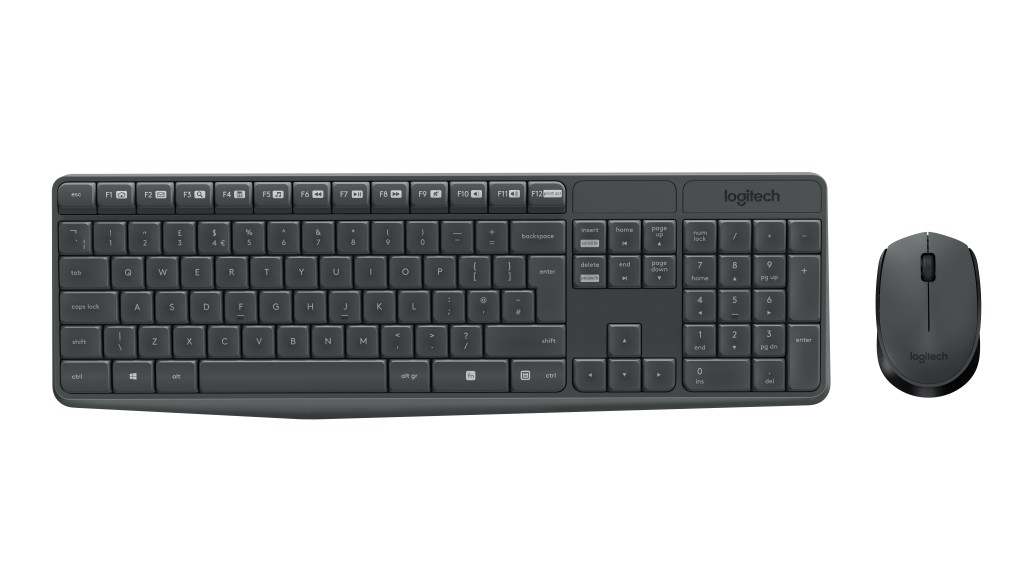 Logitech | MK235 | Keyboard and Mouse Set | Wireless | Mouse included | Batteries included | US | Black | 475 g