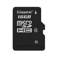 MEMORY MICRO SDHC 16GB CLASS4/SNGL PACK SDC4/16GBSP KINGSTON