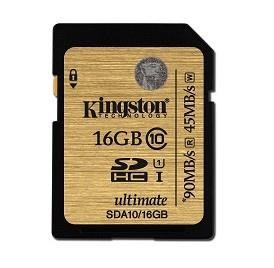 MEMORY SECURE DIGITAL HC 16GB/C10 UHS-I SDA10/16GB KINGSTON