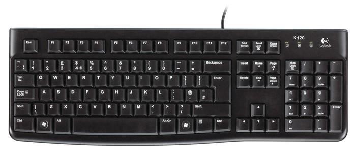 Logitech Keyboard K120 for Business klaviatuur USB QWERTY US rahvusvaheline Must