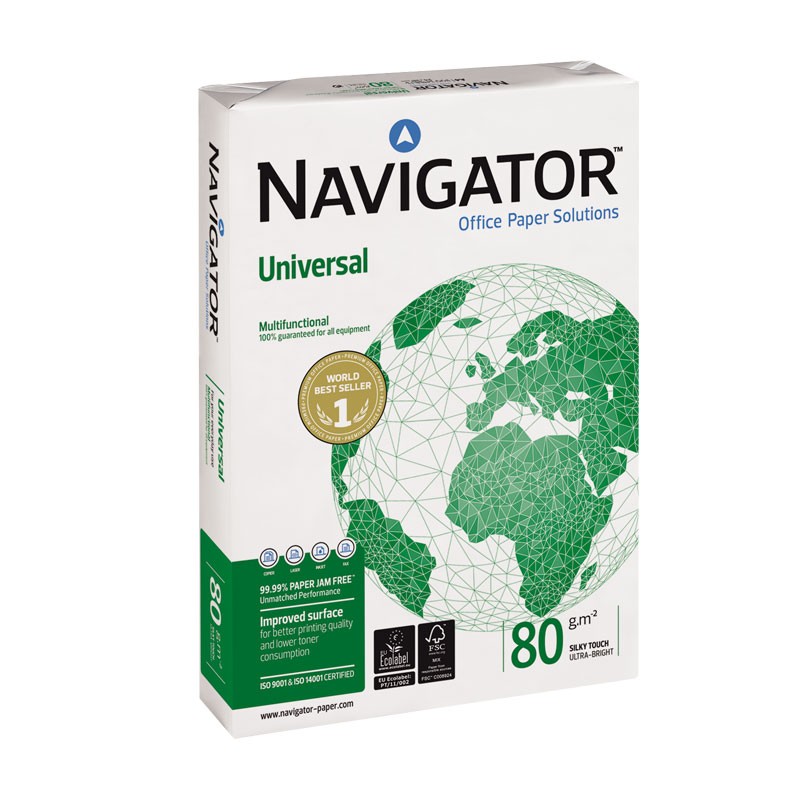 Koopiapaber Navigator Universal A3 80g/m2, 500 lehte 3Re