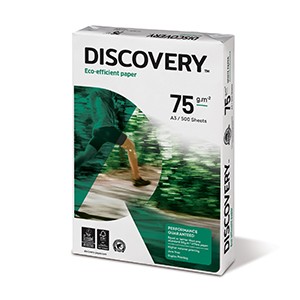 Koopiapaber Discovery A3 75g/m2, 500 lehte 3Re