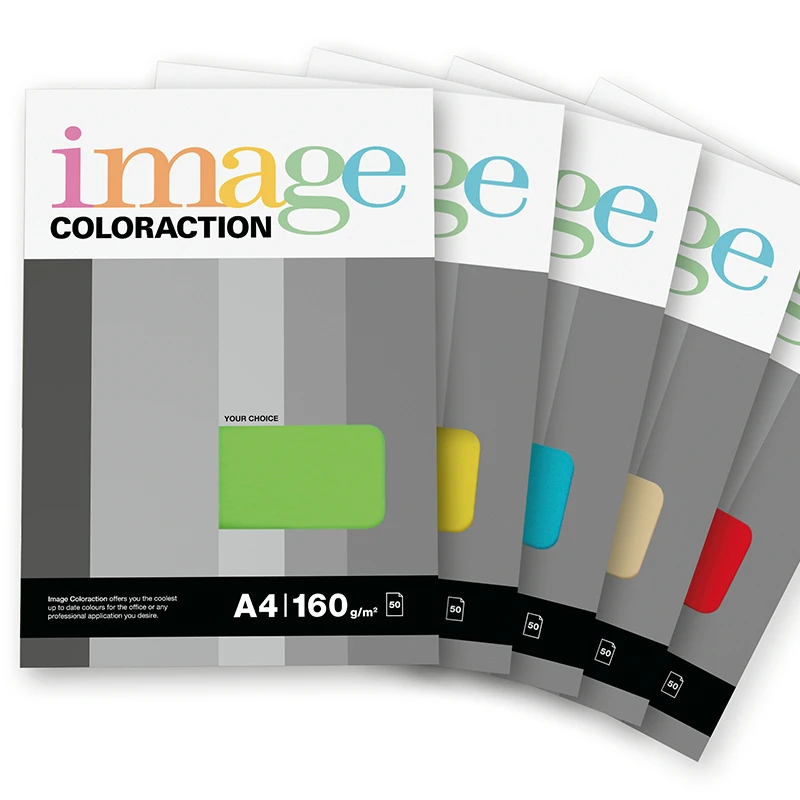 Värvipaber IMAGE COLORACTION, A4, 160 gsm, 50 lehte, DUNE / pale cream