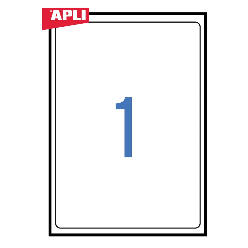 Etiketid Apli ILC 199,6 x 289,1mm 100l/pk, ümarad nurgad