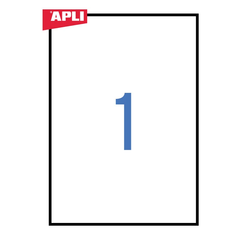 Etiketid Apli ILC iseliimuvad 210 x 297mm 100l/pk