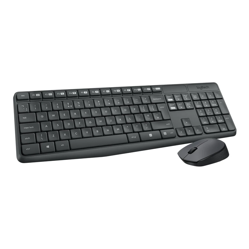 Klaviatuurikomplekt Logitech MK-235 Wireless hiirega, ENG, must