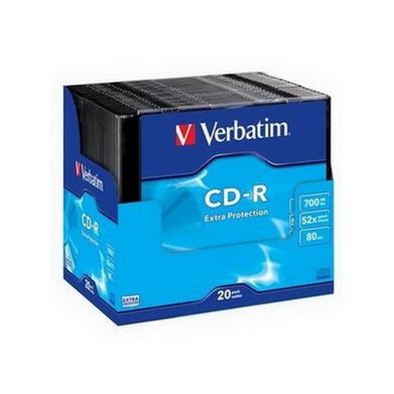 CD-R Verbatim 700 MB/52x, Extra Protection, slim