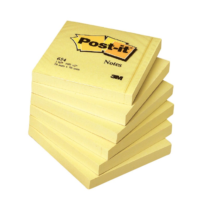 Märkmepaber Post-it 76x76 mm, kollane