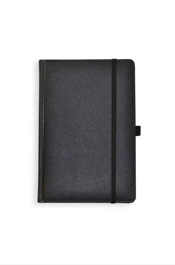 Märkmik-planeerija UNIVERSAL BLACK EDITION, A5, ilma kuupäevadeta, must