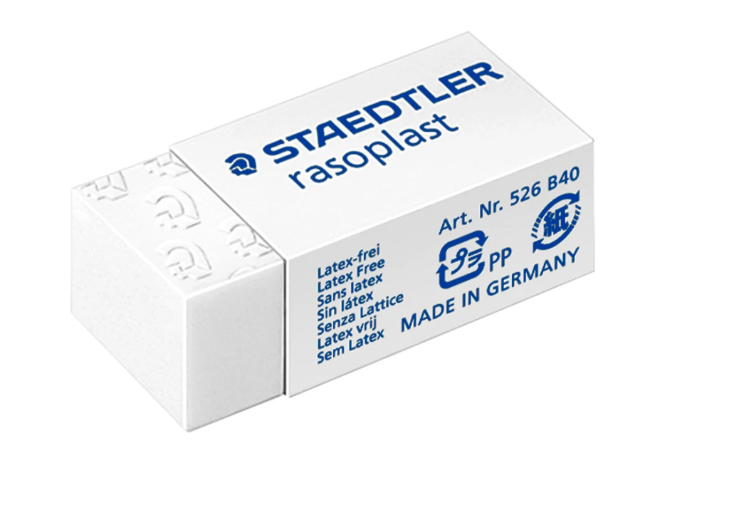 Kustutuskumm Staedtler Rasoplast 526 B40 (kogus 2 tükki)