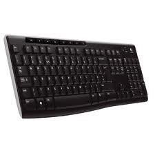 Logitech Wireless Keyboard K270 klaviatuur Kodu Raadioside QWERTY US rahvusvaheline Must