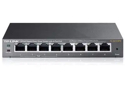 TP-Link TL-SG108PE võrgulüliti Juhitav L2 Gigabit Ethernet (10/100/1000) Power over Ethernet tugi Must