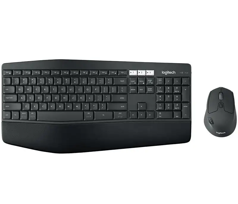 Logitech 920-008226 klaviatuur Hiir kaasa arvatud Universaalne RF juhtmeta ühendus + Bluetooth QWERTY Ameerika inglise keel Must