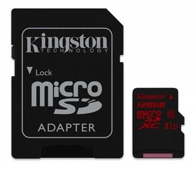 MEMORY MICRO SDXC 128GB UHS-3/W/ADAPTER SDCA3/128GB KINGSTON
