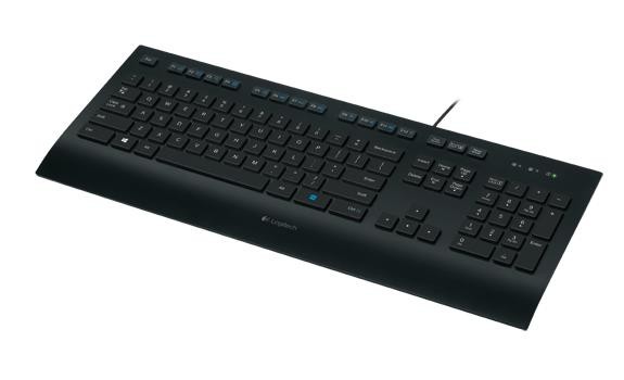 Logitech K280E Pro f/ Business klaviatuur Kontor USB QWERTY US rahvusvaheline Must