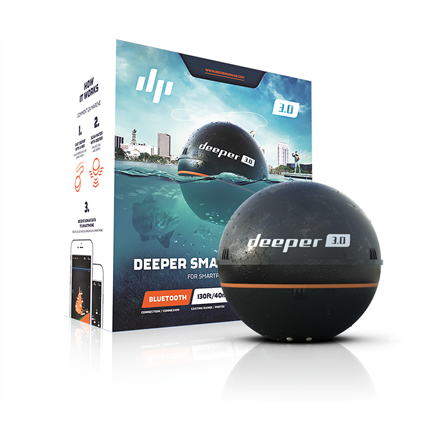 Deeper | Li-Polymer, 3.7V | Smart Fishfinder Sonar Pro, Wifi for iOS, Android | Sonar | 65 mm diameter mm | Deeper Smart Sonar PRO | 100 g | Wireless | Black