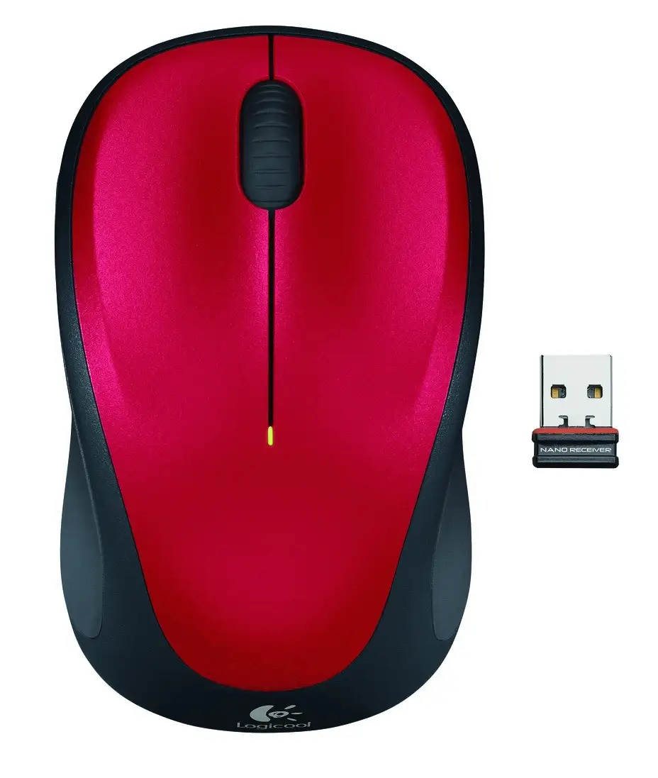 LOGI M235 Wireless Mouse Red