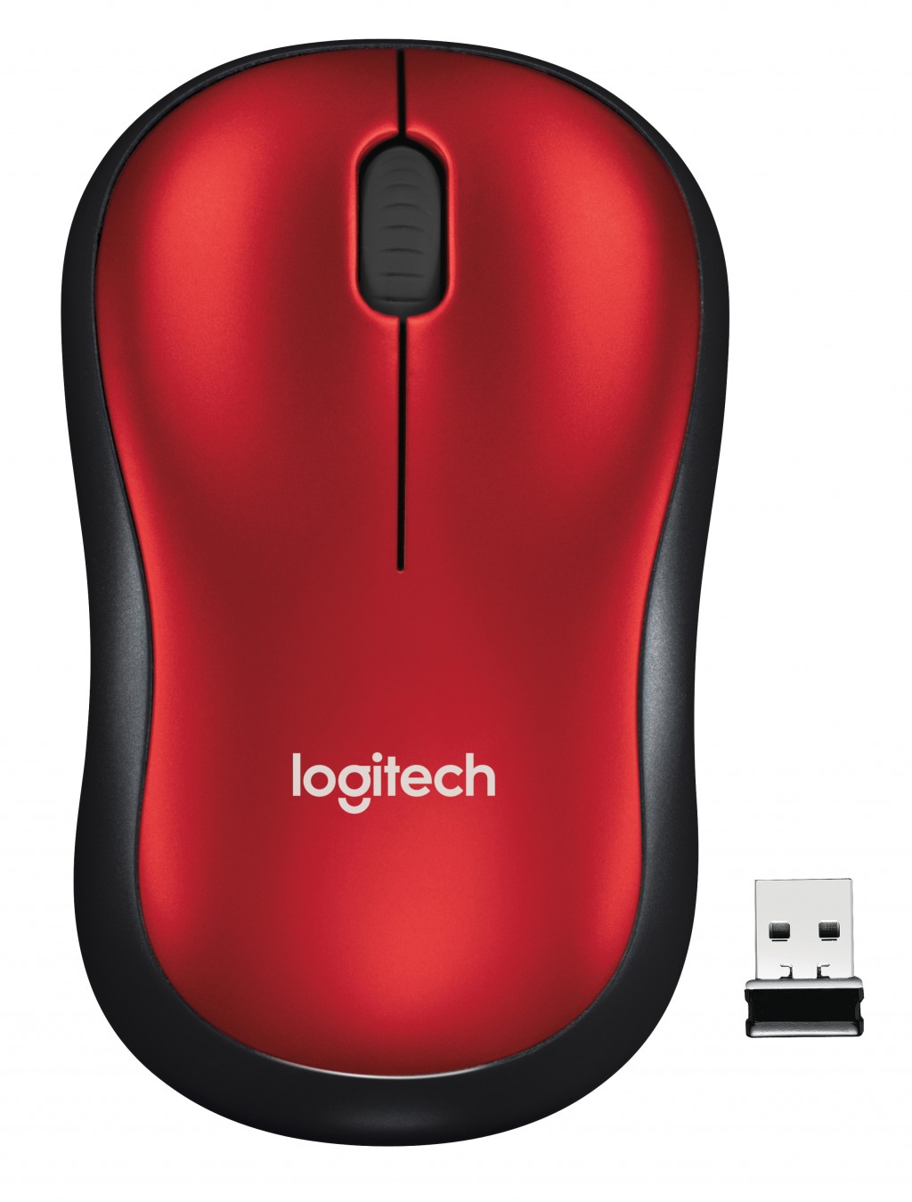 LOGI M185 Wireless Mouse RED EWR2