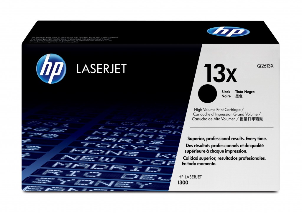 HP LaserJet Q2613X must printerikassett Smart printimistehnoloogiaga