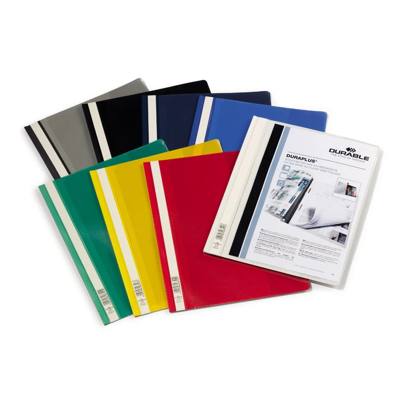 Kiirköitja Durable Duraplus A4, esikaanetasku, kollane (kogus 5 tükki)