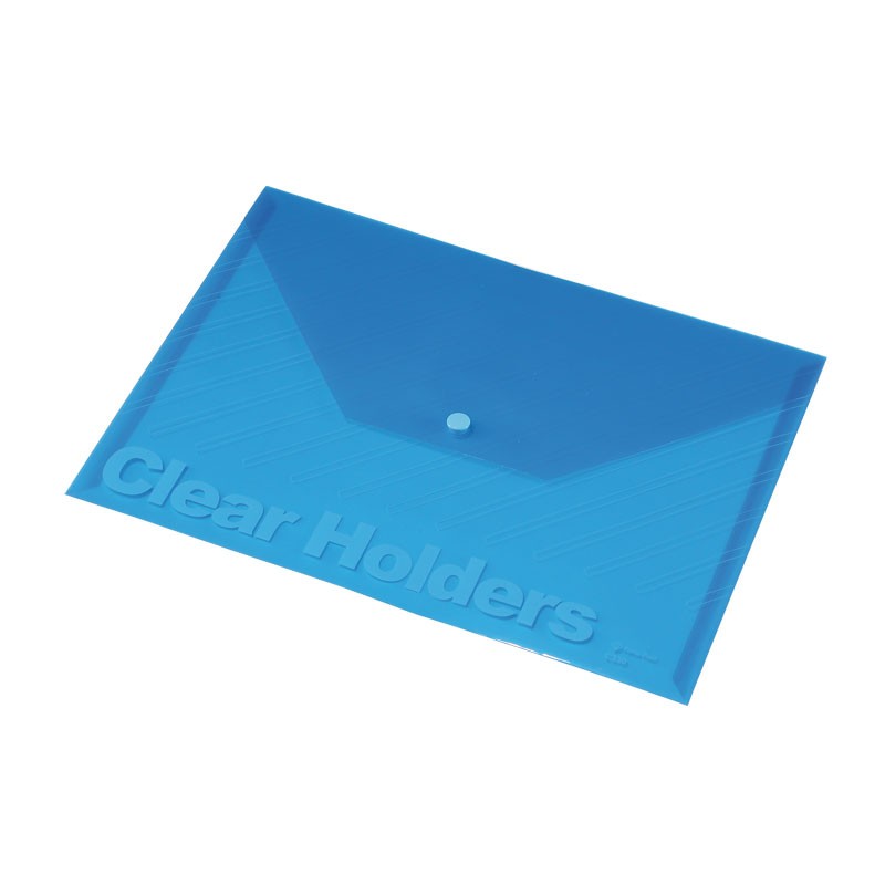 Kileümbrik trukiga Panta Plast ,A4, läbipaistev/sinine (kogus 2 tükki)
