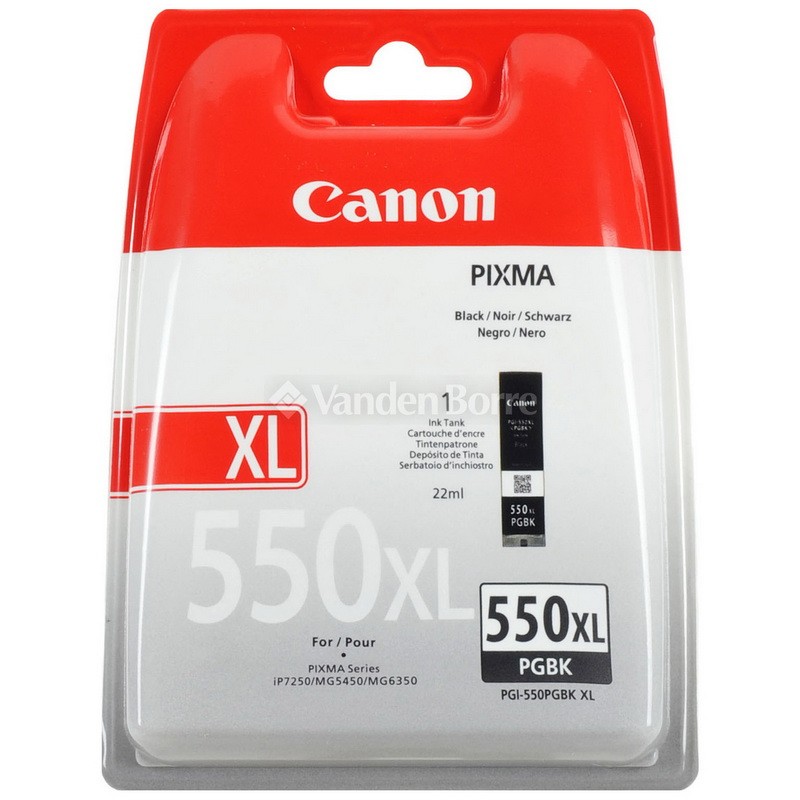 Tindikassett Canon PGI-550PGBKXL Topeltpakk (6431B005), must
