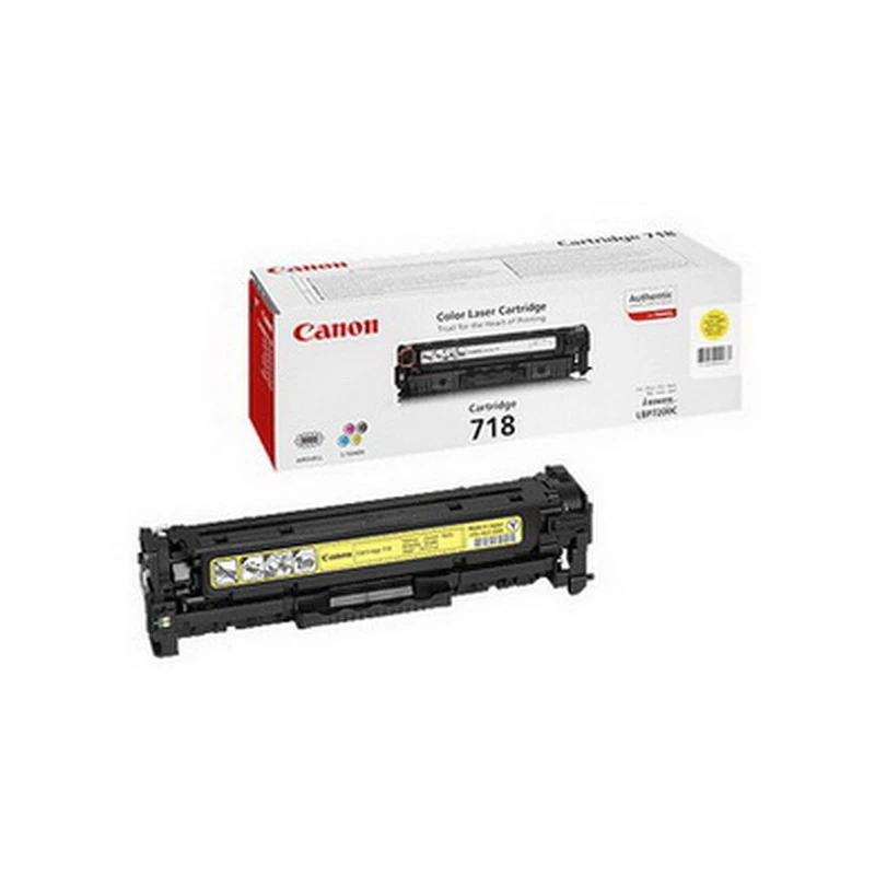 Tooner Canon CRG 718 (2659B002) kollane, 2900 lk.