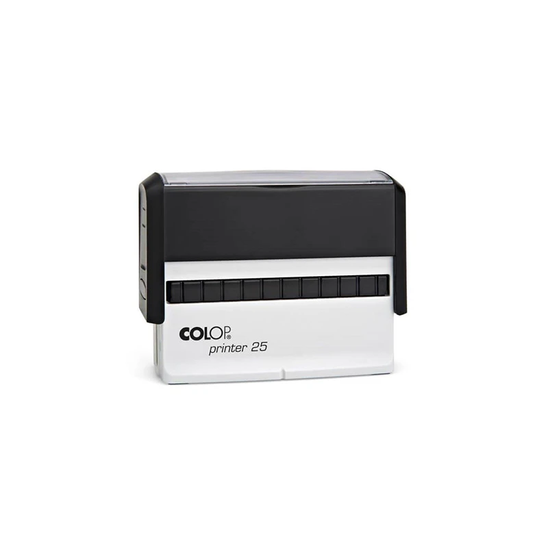 Tempel Colop Printer 25, must korpus, sinine padi