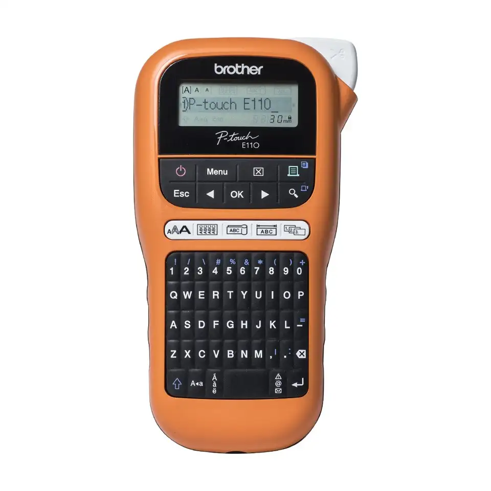 Brother PTE110VP | Thermal | Label Printer | Orange
