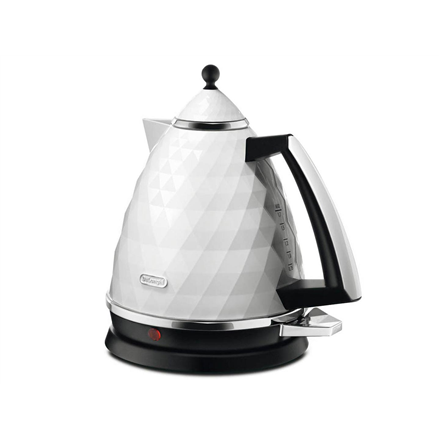 Delonghi | Kettle | KBJ2001W | Standard | 2000 W | 1.7 L | Plastic | 360° rotational base | White