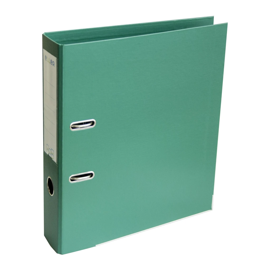 Registraator ELLER A4, 75mm metallist allserv, roheline