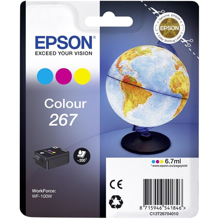 Epson 267 Tri-colour Ink Cartridge | Ink | Cyan, Magenta, Yellow