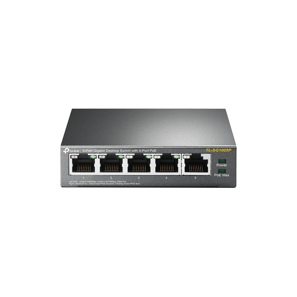 TP-Link TL-SG1005P võrgulüliti Mittejuhitav Gigabit Ethernet (10/100/1000) Power over Ethernet tugi Must