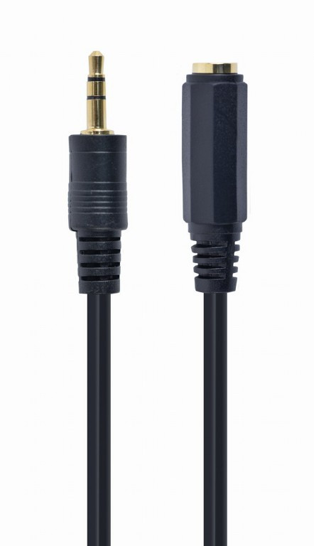 Gembird 3.5 MM Audio Pikenduskaabel, CCA-421S-5M, must, 5 m
