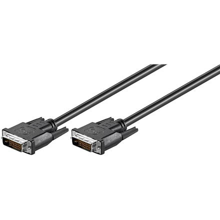 Goobay | Black | DVI-D male Dual-Link (24+1 pin) | DVI-D male Dual-Link (24+1 pin) | DVI to DVI | 1.8 m